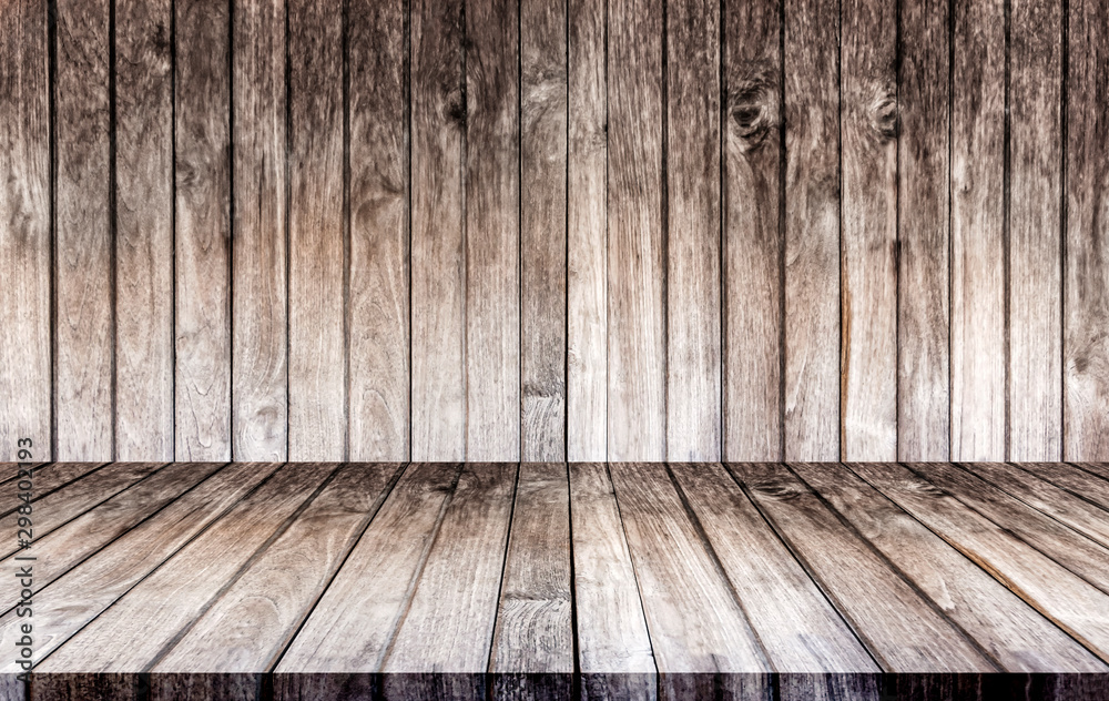 Wall and floors are made of wood. The empty room is used for decorating or displaying work. Wall and floors are made of wood. The empty room is used for decorating or displaying work.