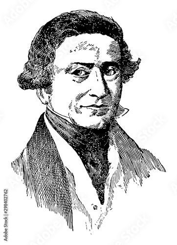 Sir Robert Peel, vintage illustration
