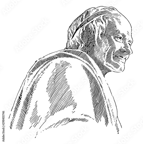 Voltaire, vintage illustration