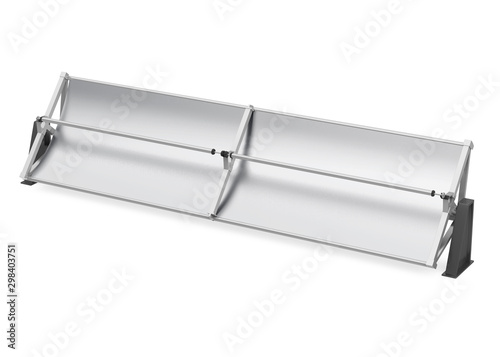 Photos Parabolic Trough Solar Collector Isolated