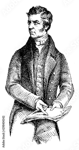 Lord Henry Brougham, vintage illustration