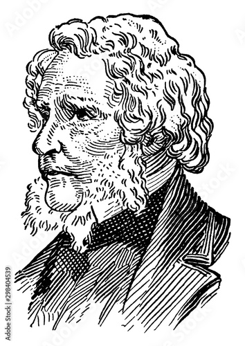 Earl of Derby, vintage illustration