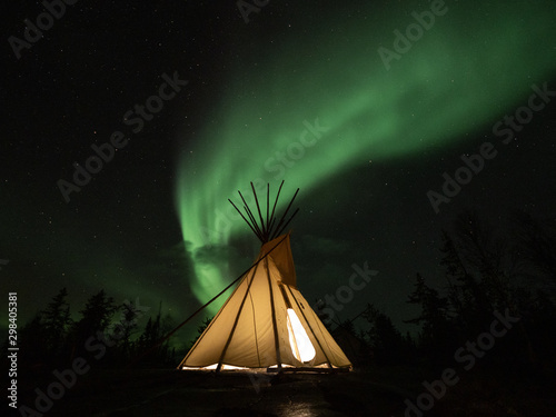 Aurora Borealis in Yellowknife, Canada