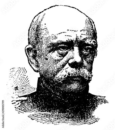 Prince Bismarck, vintage illustration