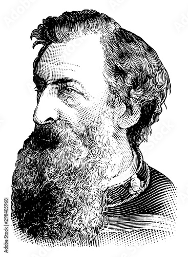 Rev. William Booth, vintage illustration
