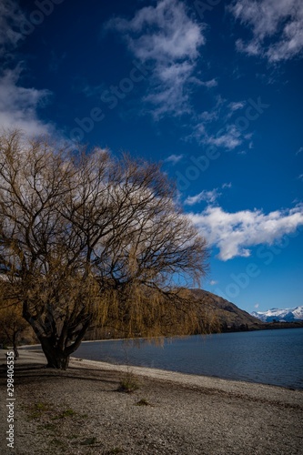 Scenic view of Lake Wanaka, New Zealand