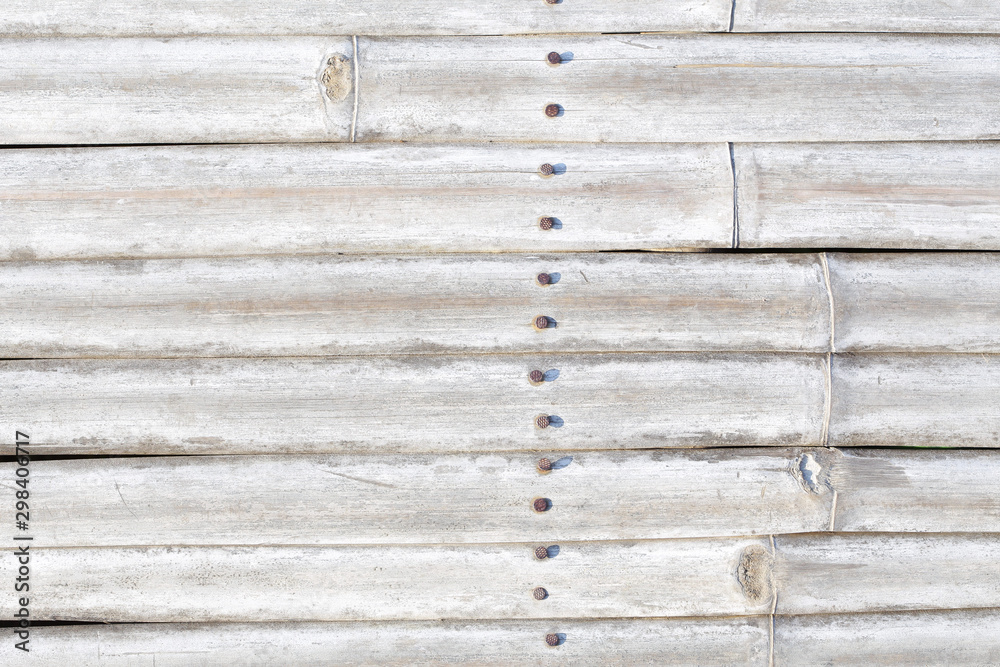 Grey bleached old rustic bamboo texture top view Grey bleached old rustic bamboo texture top view