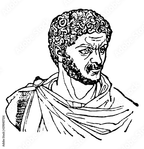 Caracalla, vintage illustration