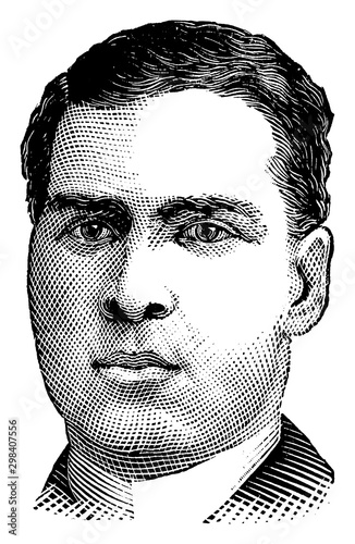 Jack Burke, vintage illustration