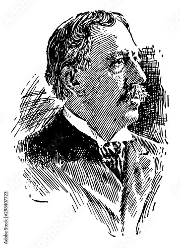 Fotografie David Starr Jordan, vintage illustration