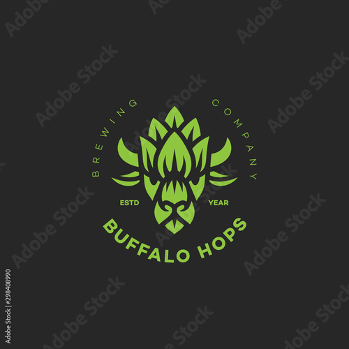 Buffalo hops logo