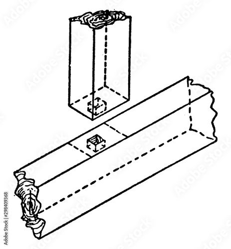 Joggle Joint, vintage illustration.
