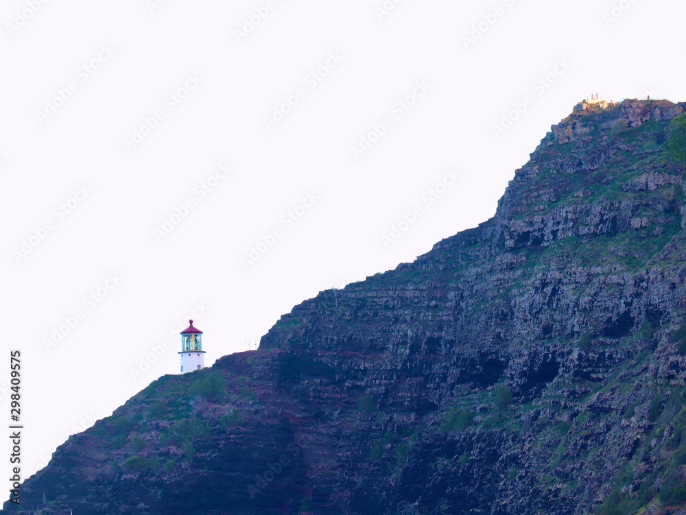 Lighthouse in mountain if Hawaii 