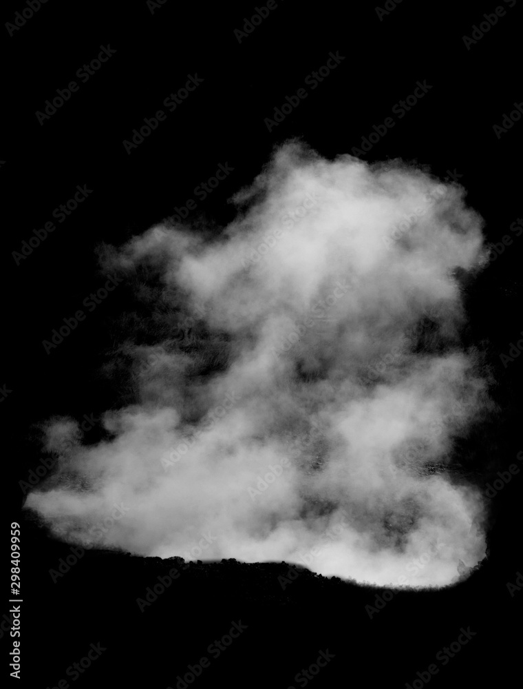 Beautiful white smoke isolated on black background. Smoke brush Beautiful white smoke isolated on black background. Smoke brush