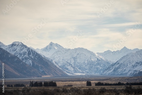 Scenic view of Mount Somers, New Zealand