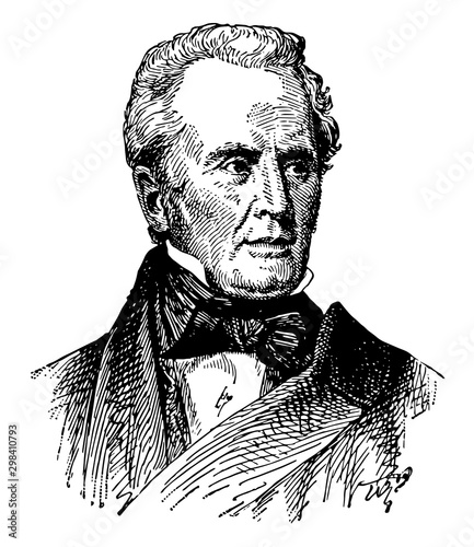 Benjamin Silliman, vintage illustration