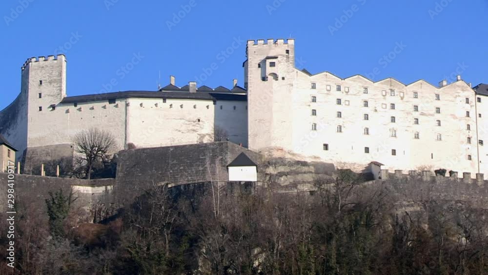 Hohensalzburg fortress in salzburg, austria, winter Hohensalzburg fortress in salzburg, austria, winter