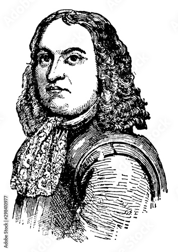 Admiral Blake, vintage illustration