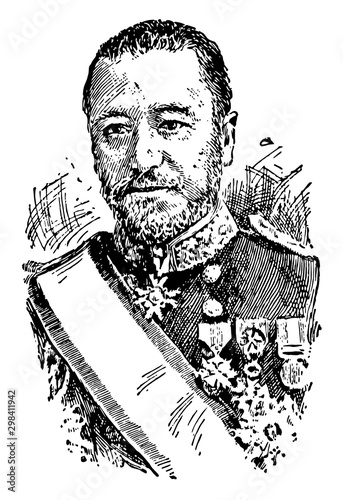 Heihachiro Togo, vintage illustration