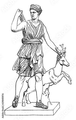 Artemis vintage illustration.