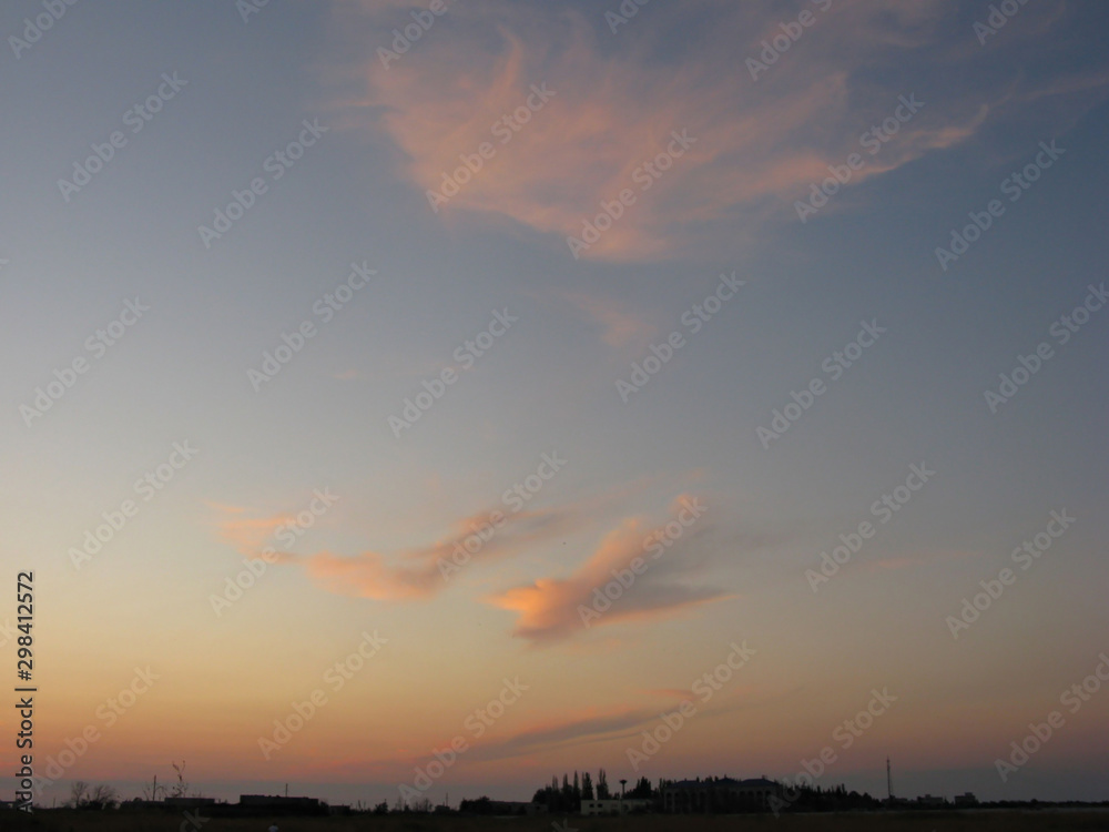 Sky at sunset