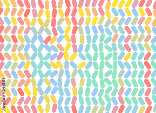 Abstract background with color ovals. Vector illustration for print, textile, fabric, package, wrapping or cover.