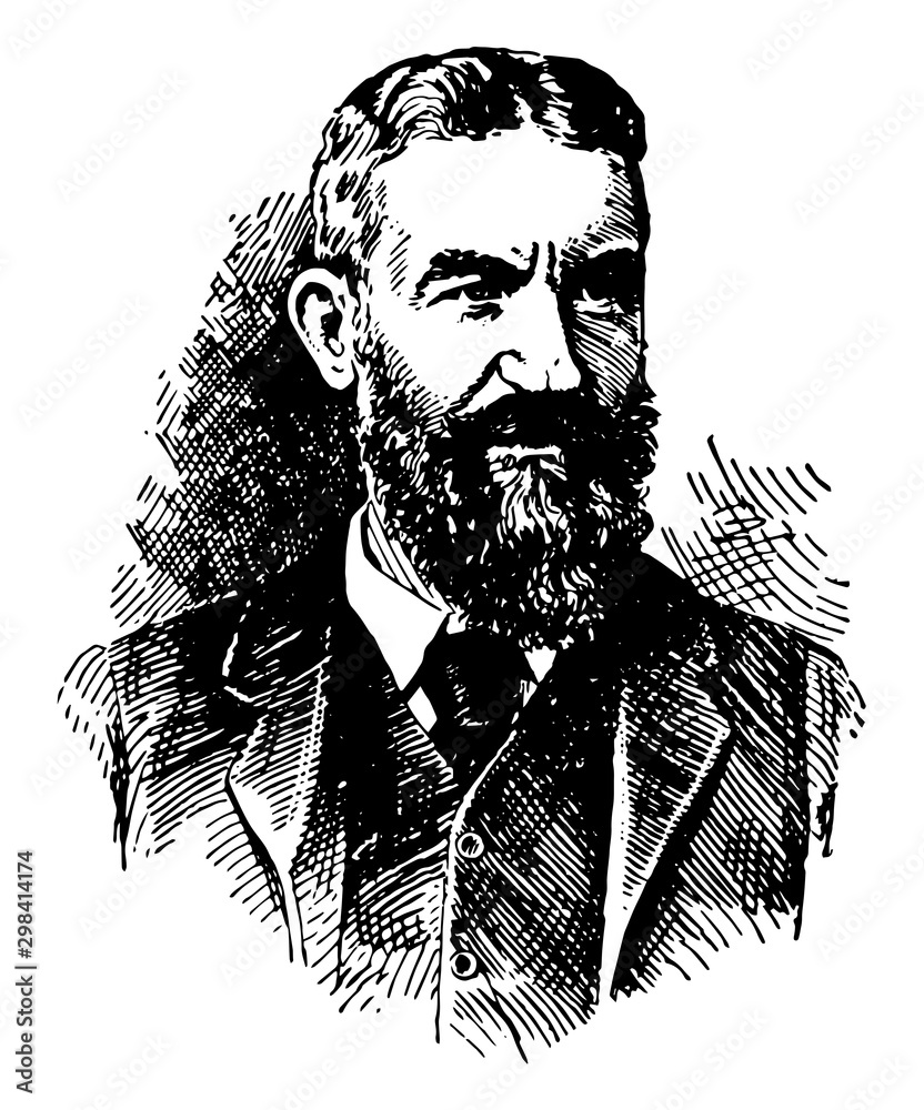 Φωτογραφία George Bernard Shaw, vintage illustration