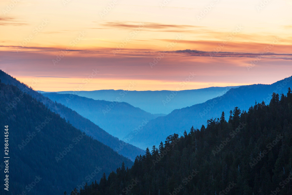 Mountains silhouette