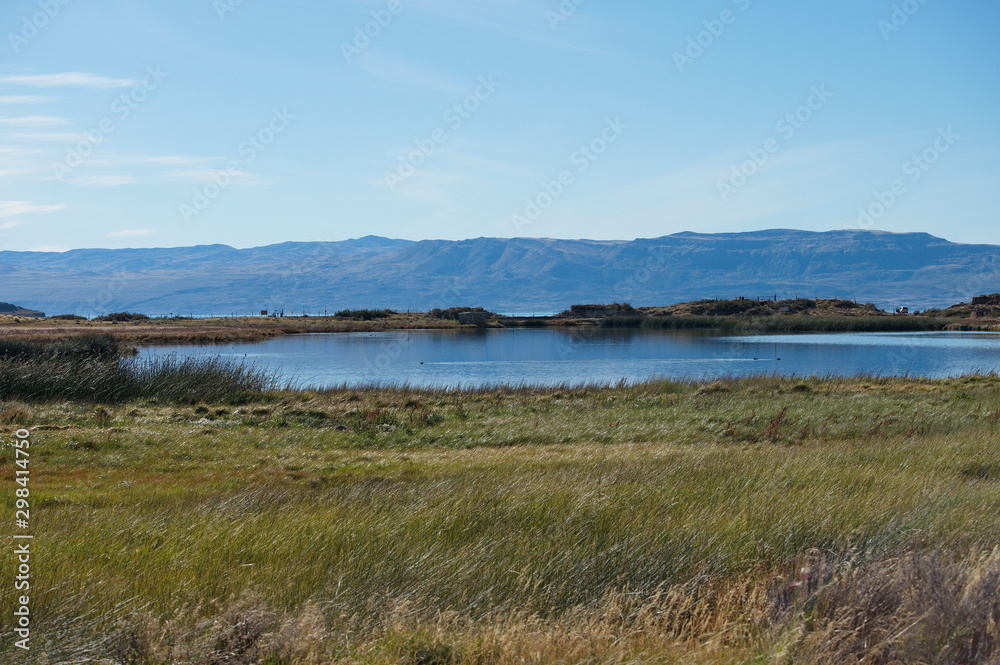 View of the lake in El Calafate, Patagonia, Argentina
