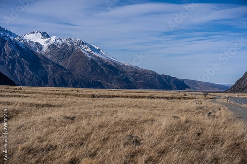 Scenic view of Aoraki or Mount Cook, New Zealand