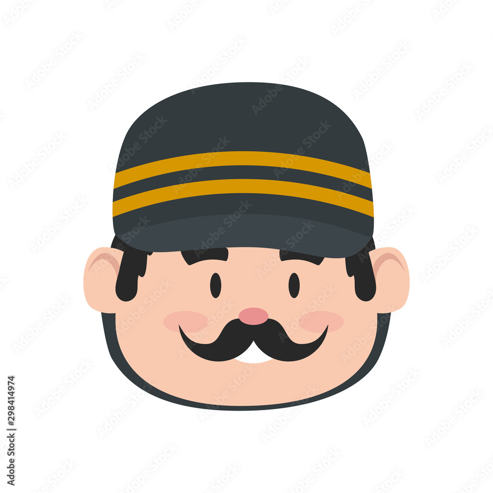 face of soldier character christmas isolated icon vector illustration design face of soldier character christmas isolated icon vector illustration design