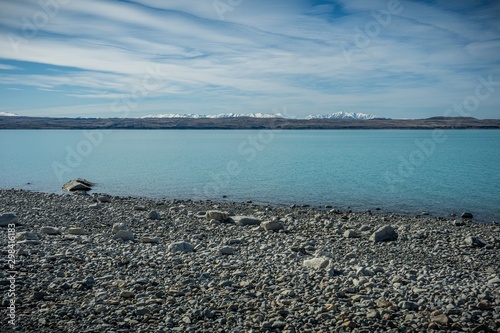 Scenic view of Lake Pukaki, South Island, New Zealand © MuhammadFadhli