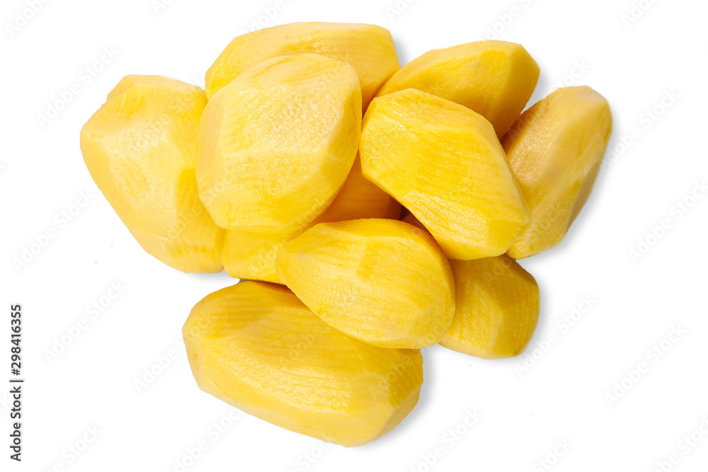 Peeled potato isolated on white background Peeled potato isolated on white background