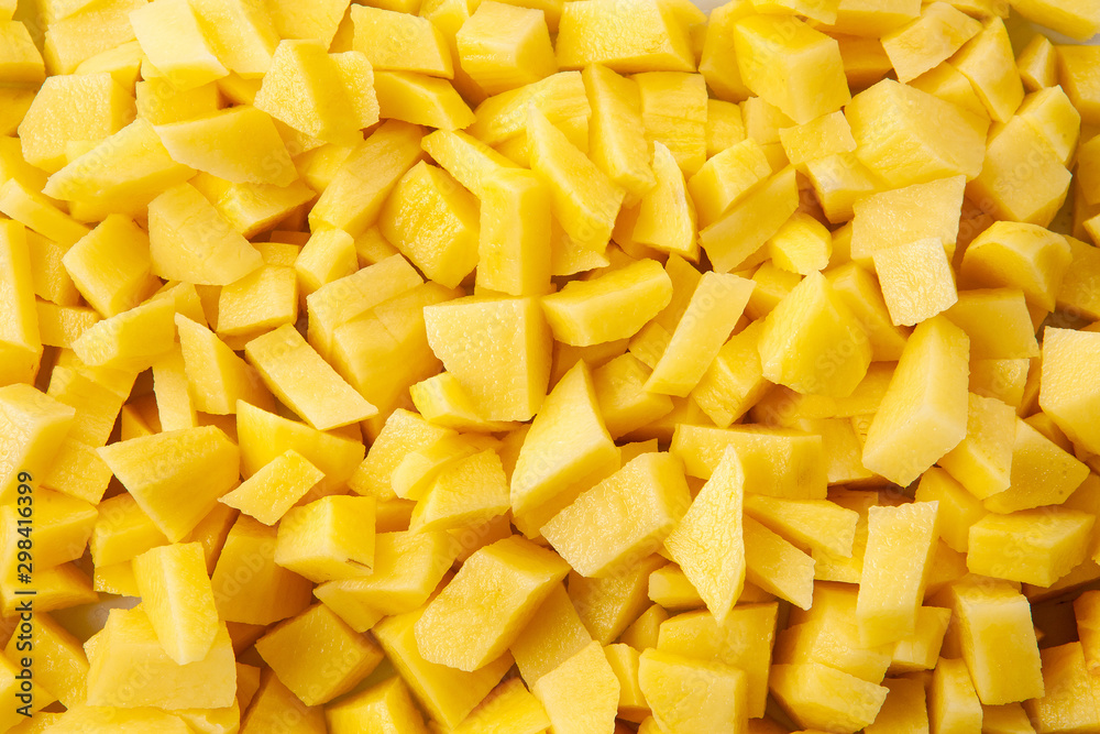 Peeled chopped potatoes. Texture, background Peeled chopped potatoes. Texture, background