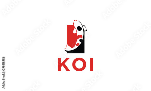 simple koi logo design inspirations
