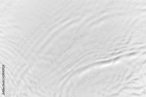 Water waves on the pool. Abstract background. Black and white concept.