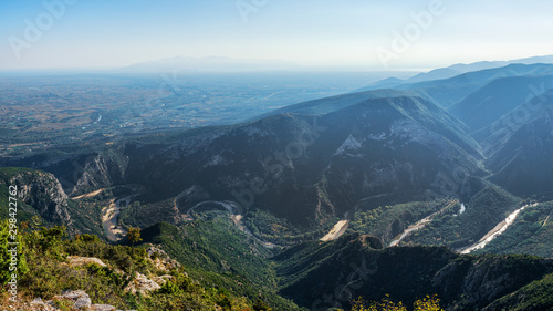 Meanders of Nestos river photo