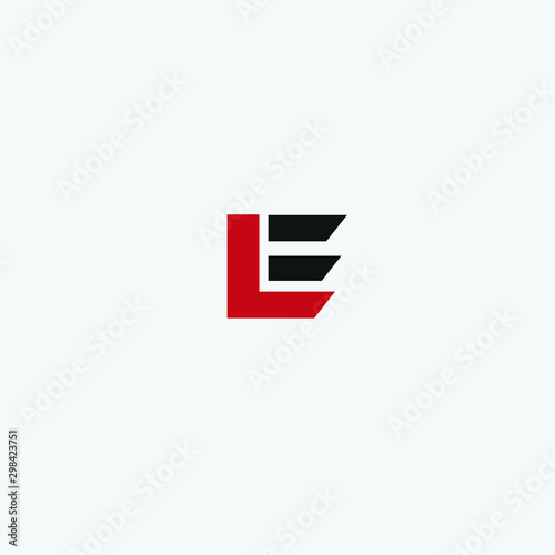  LE initials letter logo icon vector free download