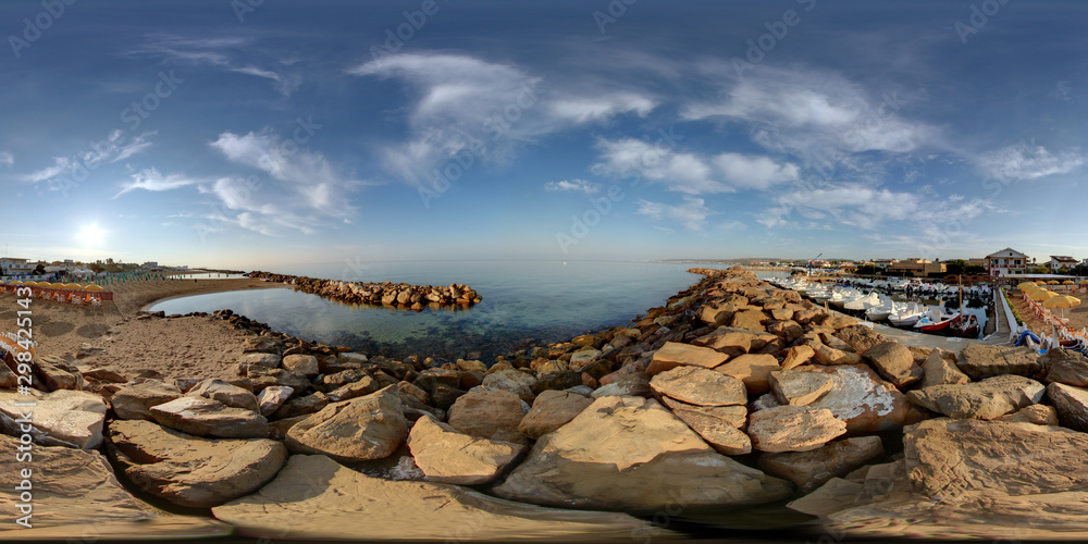 sea landscape panorama italy