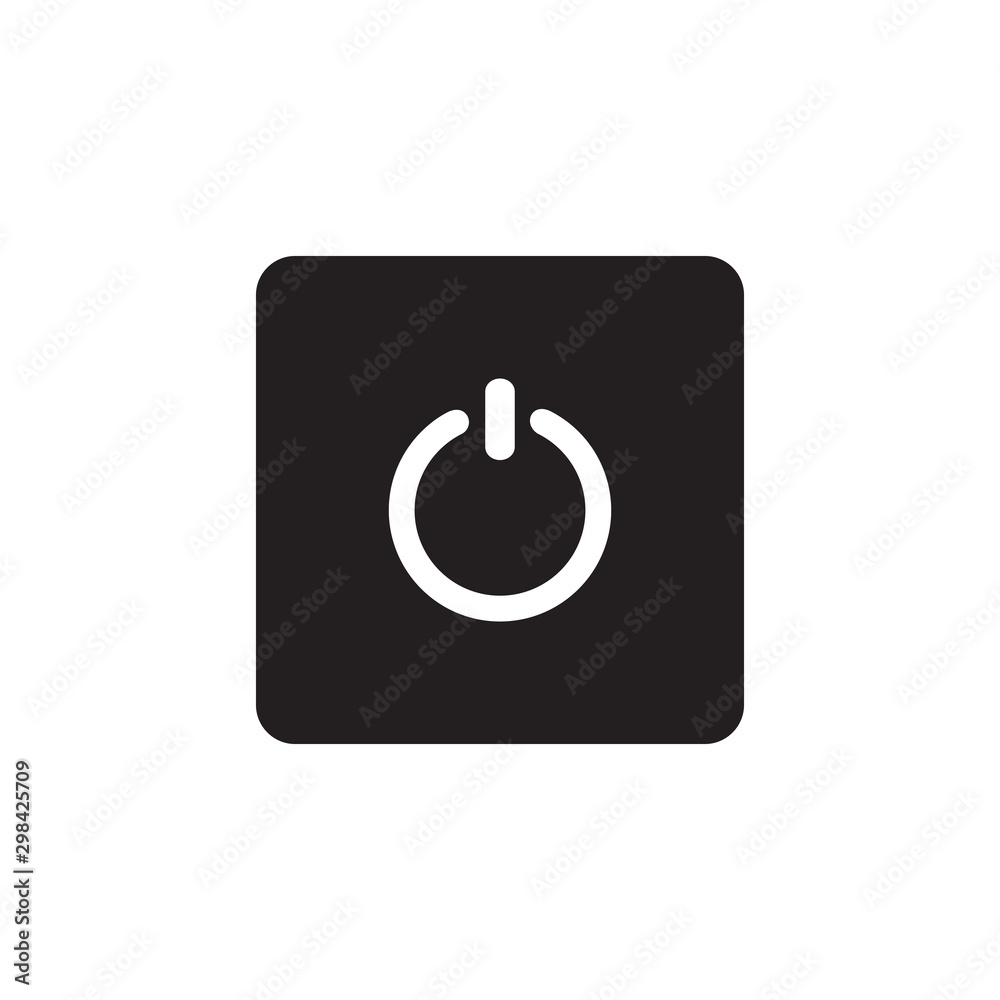 Power button icon symbol vector Power button icon symbol vector