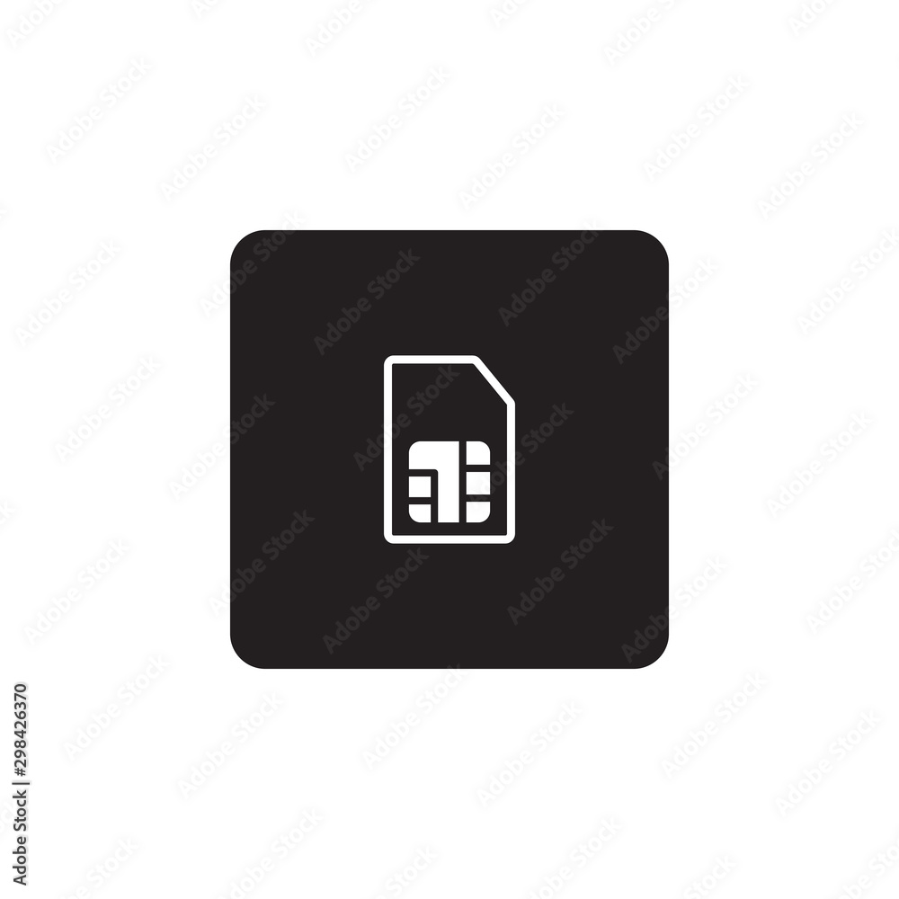 Sim card icon symbol vector Sim card icon symbol vector