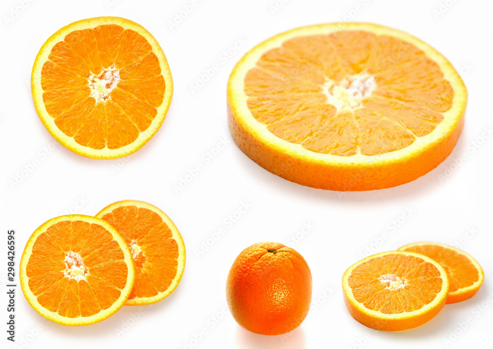 Sliced Orange. Different shaped pieces of fruit. Sliced Orange. Different shaped pieces of fruit.