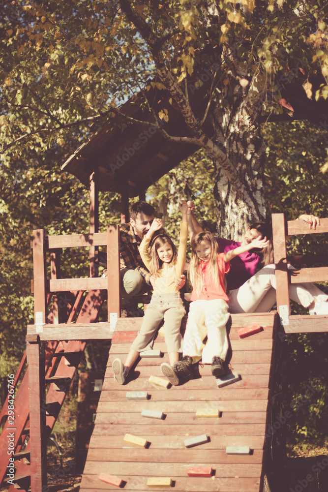 Fototapeta premium Quality time with family.