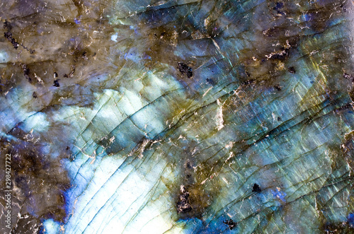 Texture or background of a labradorite stone
