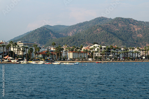 Marmaris coast line, visible from the sea
