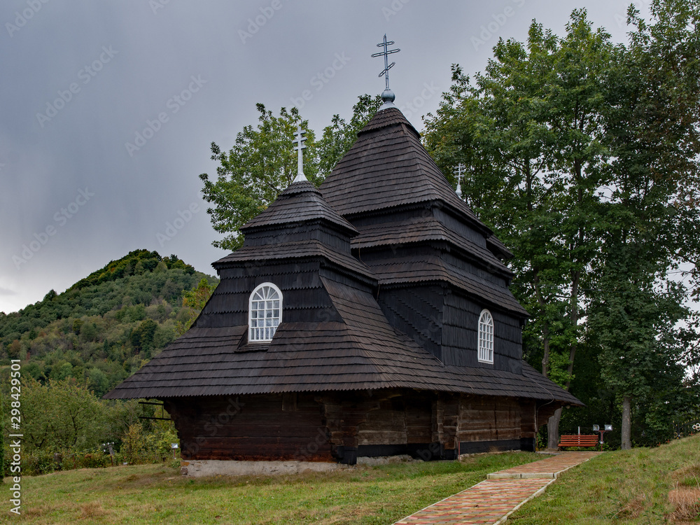 The Church of the Archangel Michael at Uzhok, Ukraine is part of the Unesco world heritage site Wooden Tserkvas of the Carpathian Region The Church of the Archangel Michael at Uzhok, Ukraine is part of the Unesco world heritage site Wooden Tserkvas of the Carpathian Region