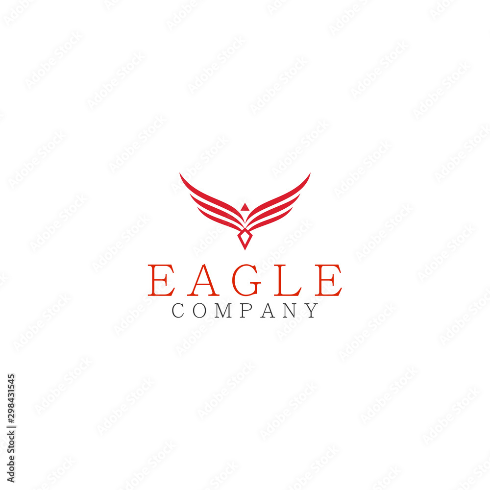 Elegant Eagle Hawk Falcon Logo design inspiration - vector