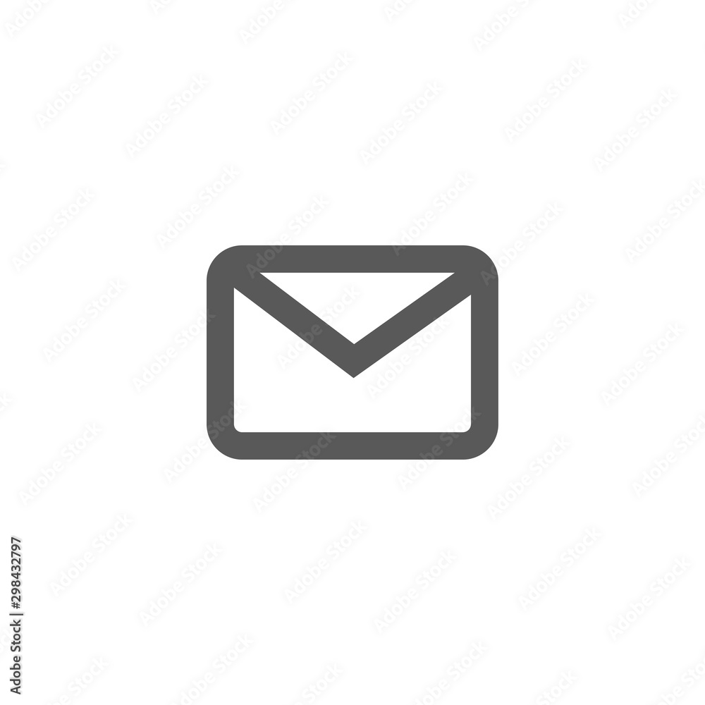Envelope Mail icon vector isolated on white background for your design, website, logo, application, UI. Envelope Mail icon vector isolated on white background for your design, website, logo, application, UI.