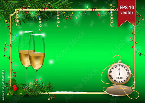 New year Christmas 4 background for decoration design of cards and holiday products gifts