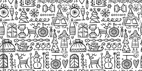 Christmas background  sketch for your design
